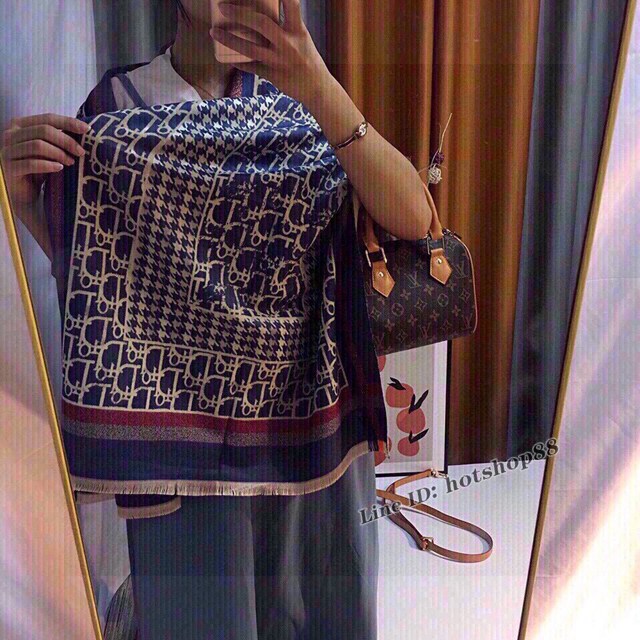 Dior專櫃新款迪奧秋冬季大牌圍巾披肩 mmyj2248